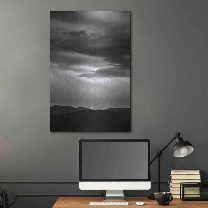 Luxe Metal Art 'Dark Skies' by Design Fabrikken, Metal Wall Art,24x36