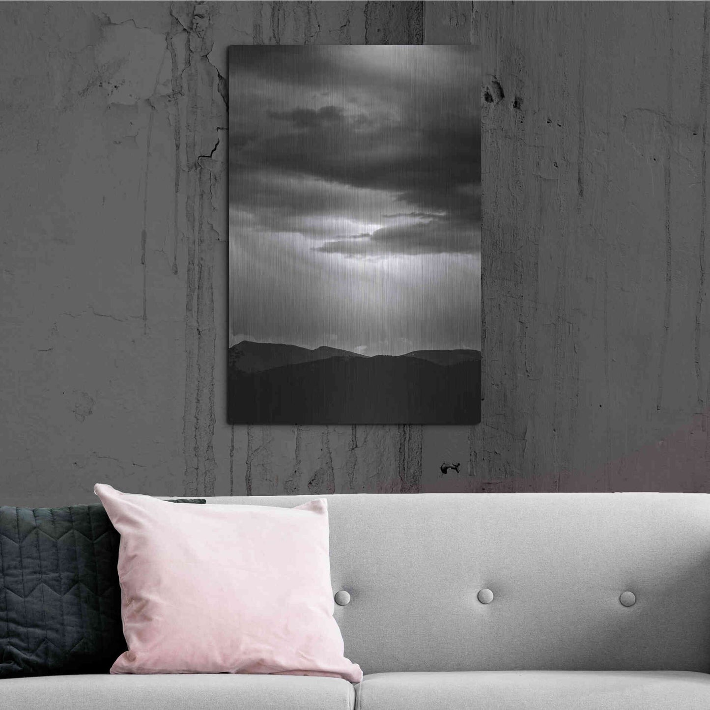 Luxe Metal Art 'Dark Skies' by Design Fabrikken, Metal Wall Art,24x36