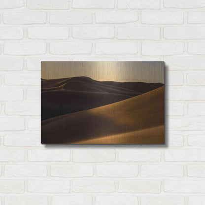 Luxe Metal Art 'Desert 2' by Design Fabrikken, Metal Wall Art,24x16