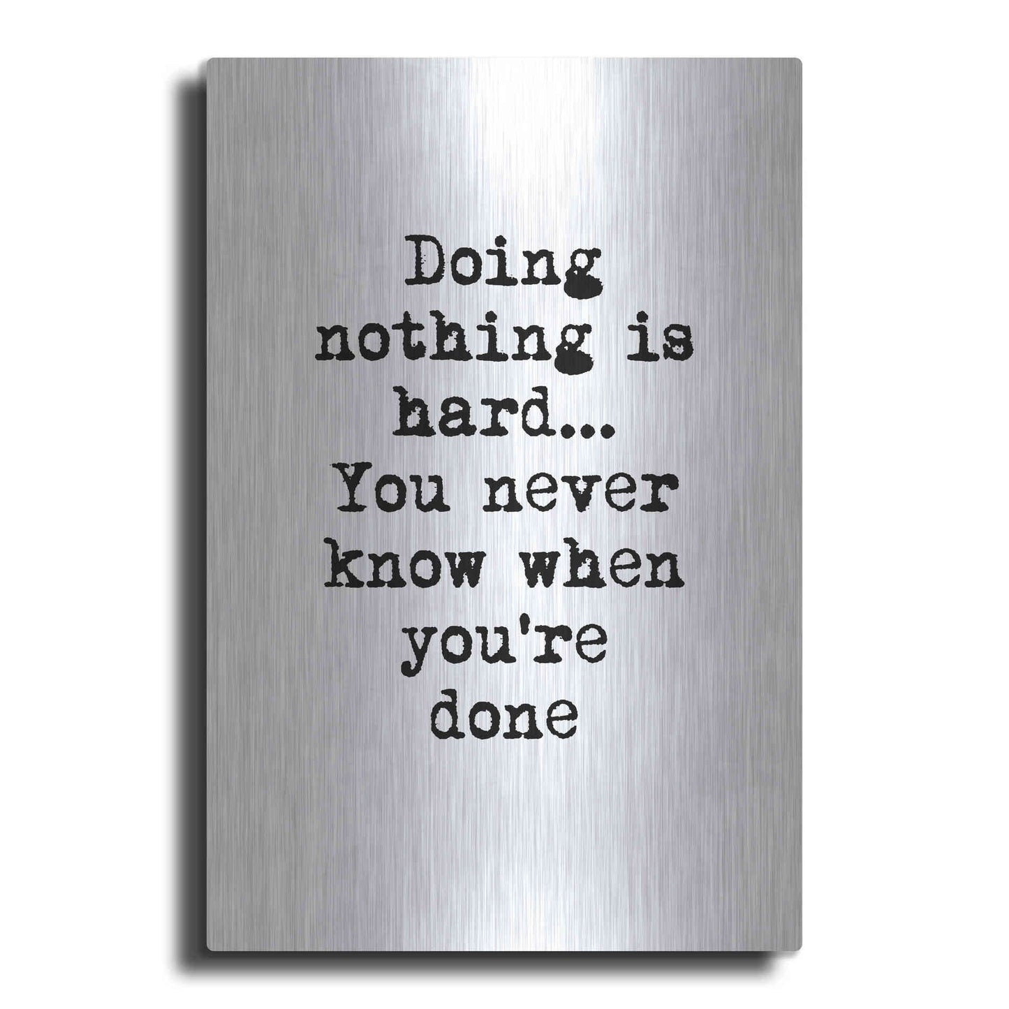 Luxe Metal Art 'Doing Nothing' by Design Fabrikken, Metal Wall Art