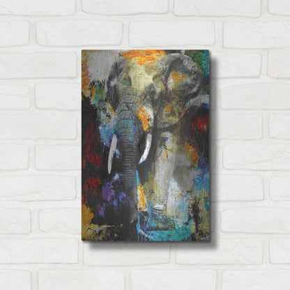 Luxe Metal Art 'Elephant' by Design Fabrikken, Metal Wall Art,12x16