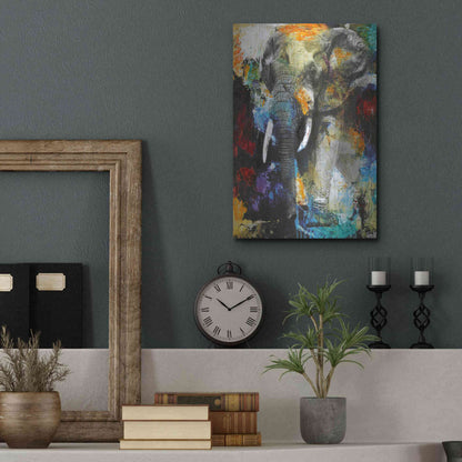 Luxe Metal Art 'Elephant' by Design Fabrikken, Metal Wall Art,12x16