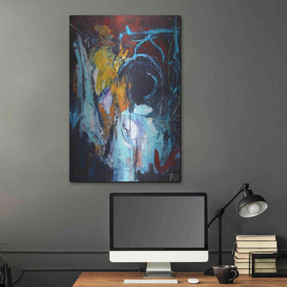 Luxe Metal Art 'Eye of the Storm' by Design Fabrikken, Metal Wall Art,24x36