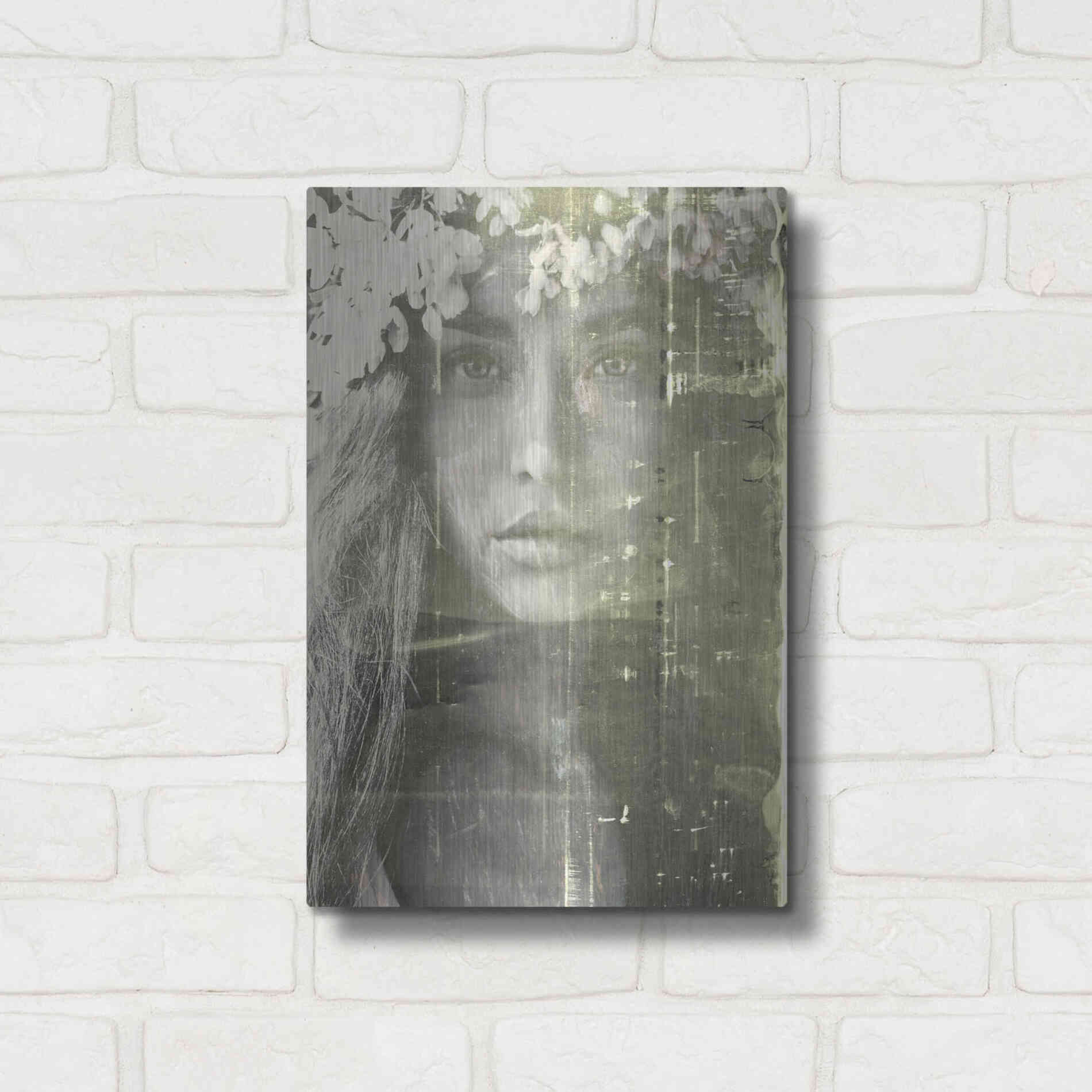 Luxe Metal Art 'Eyes of Light' by Design Fabrikken, Metal Wall Art,12x16
