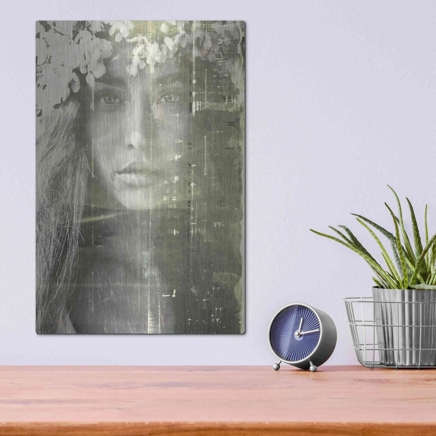 Luxe Metal Art 'Eyes of Light' by Design Fabrikken, Metal Wall Art,12x16