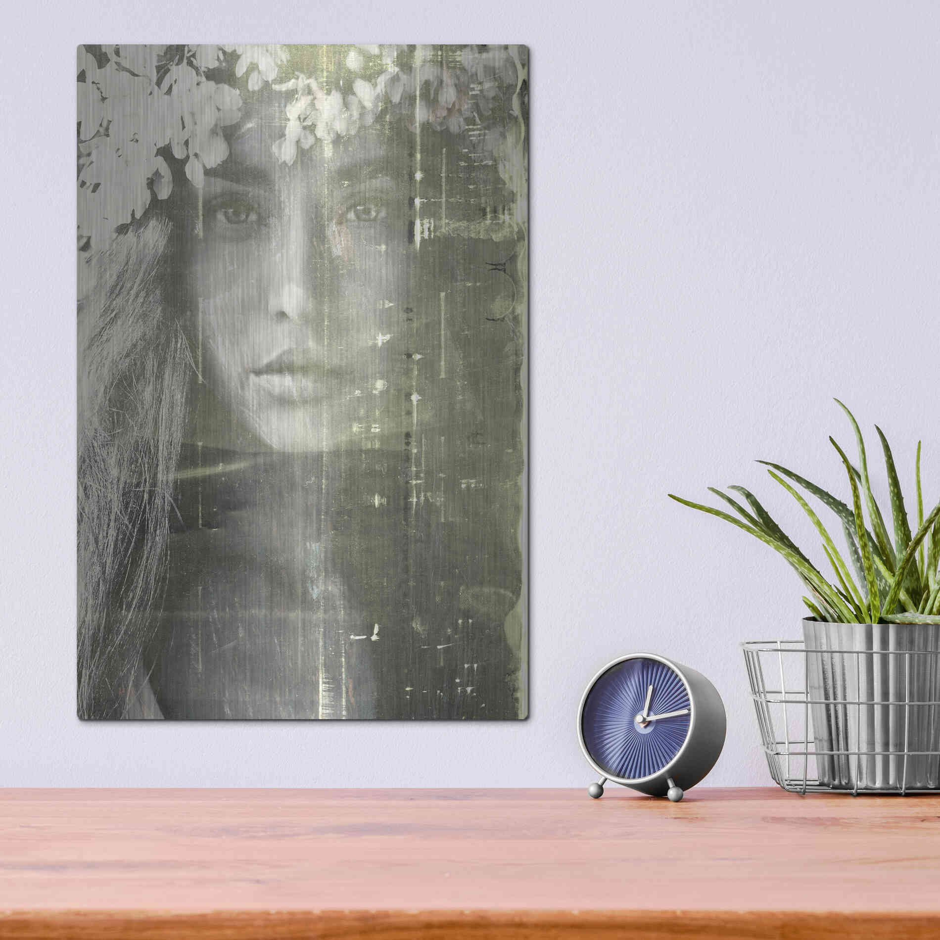 Luxe Metal Art 'Eyes of Light' by Design Fabrikken, Metal Wall Art,12x16