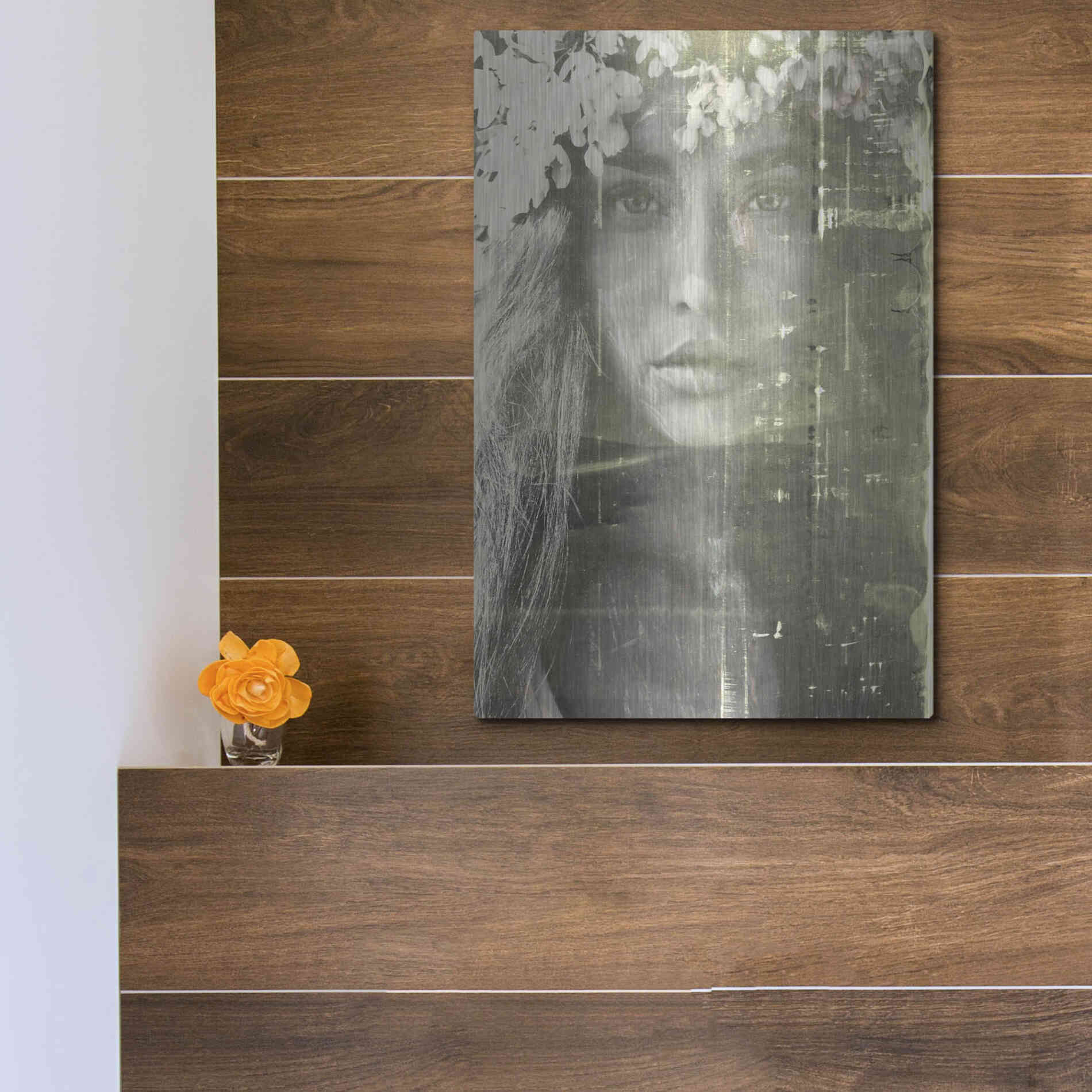 Luxe Metal Art 'Eyes of Light' by Design Fabrikken, Metal Wall Art,12x16