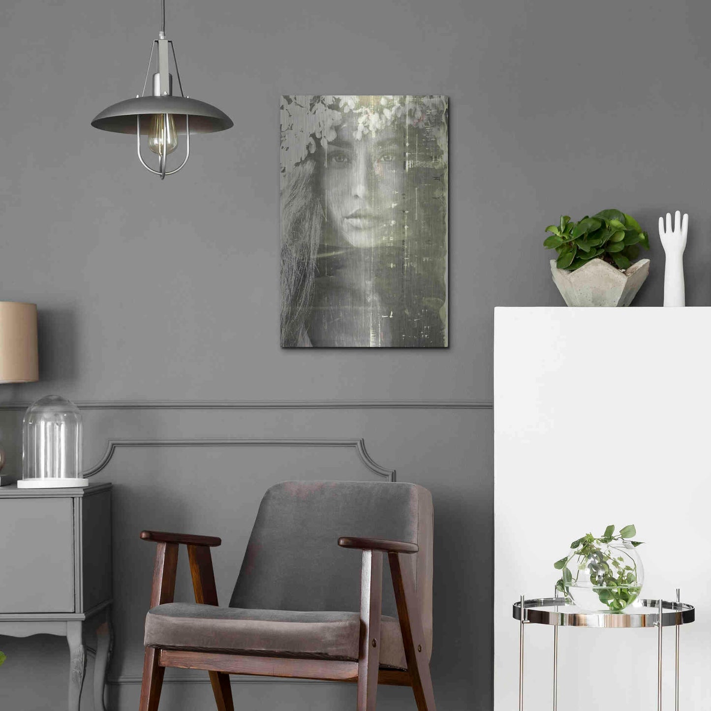 Luxe Metal Art 'Eyes of Light' by Design Fabrikken, Metal Wall Art,16x24