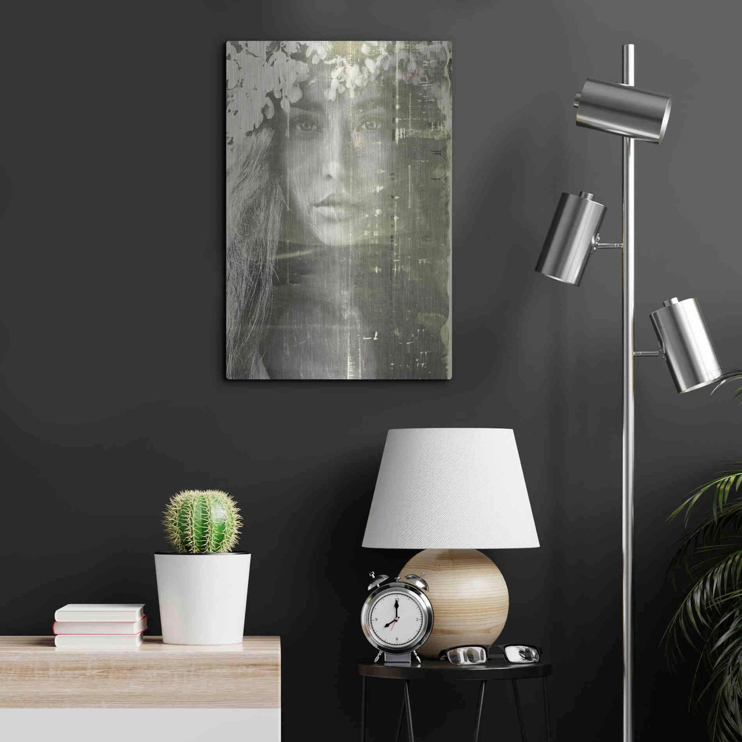 Luxe Metal Art 'Eyes of Light' by Design Fabrikken, Metal Wall Art,16x24