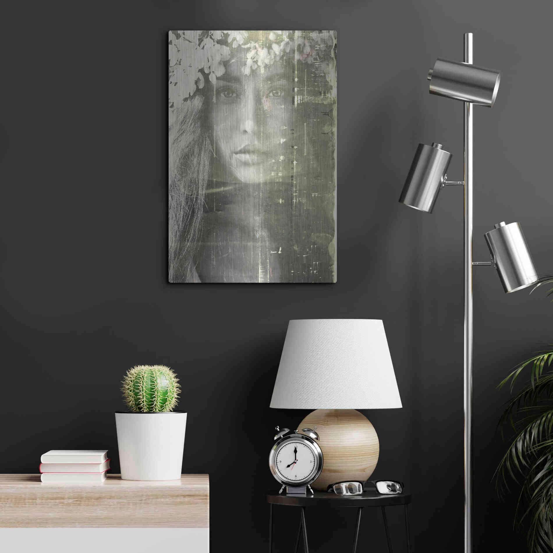 Luxe Metal Art 'Eyes of Light' by Design Fabrikken, Metal Wall Art,16x24