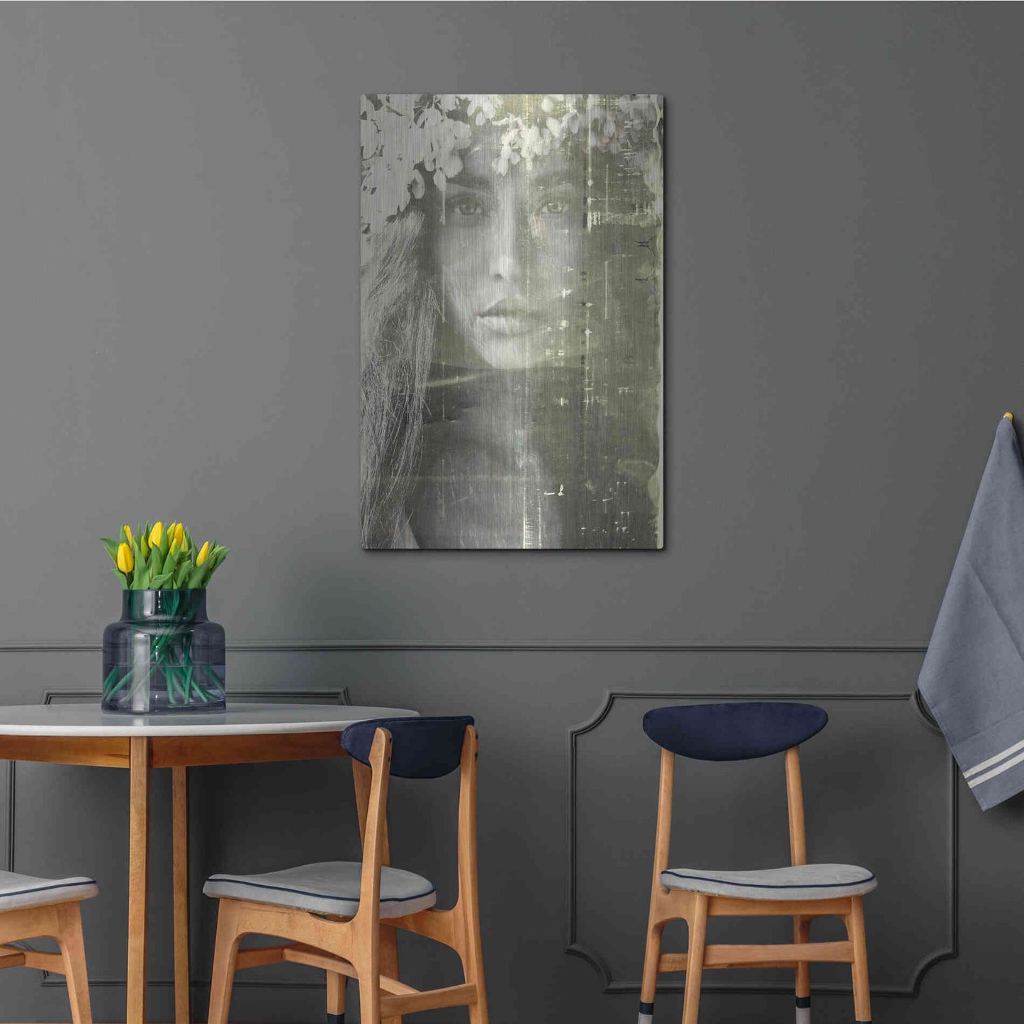 Luxe Metal Art 'Eyes of Light' by Design Fabrikken, Metal Wall Art,24x36