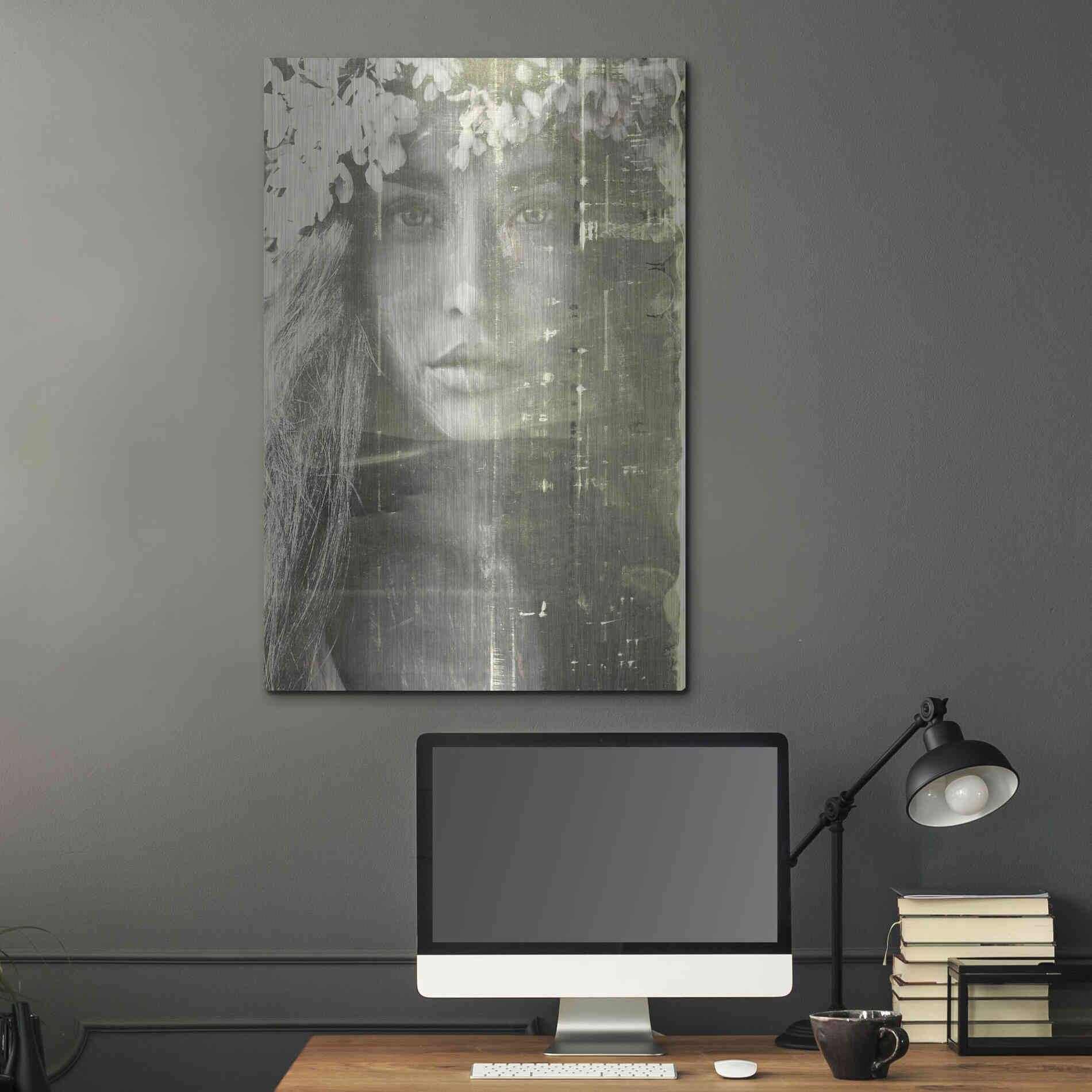 Luxe Metal Art 'Eyes of Light' by Design Fabrikken, Metal Wall Art,24x36