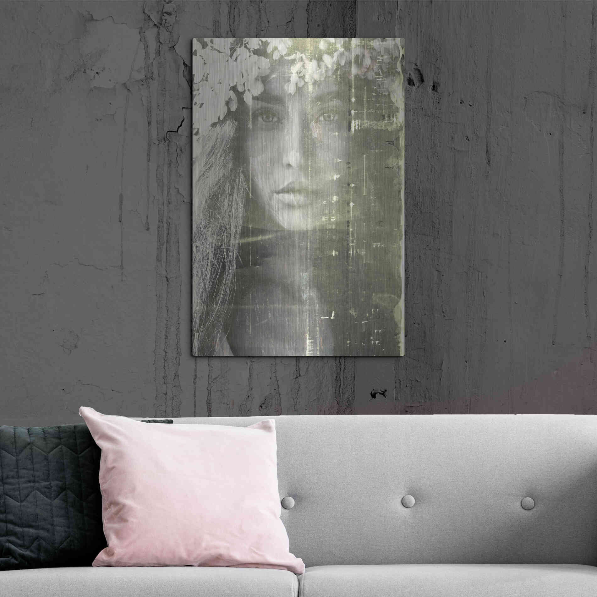 Luxe Metal Art 'Eyes of Light' by Design Fabrikken, Metal Wall Art,24x36