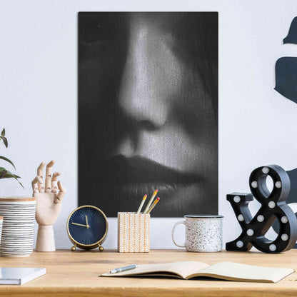 Luxe Metal Art 'Face 2' by Design Fabrikken, Metal Wall Art,12x16