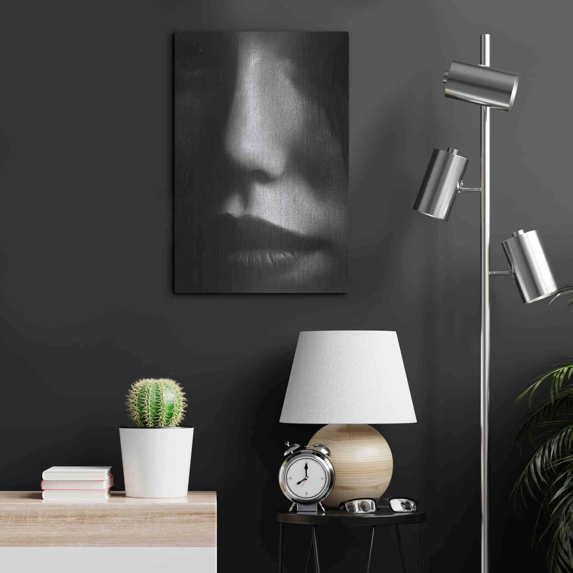 Luxe Metal Art 'Face 2' by Design Fabrikken, Metal Wall Art,16x24