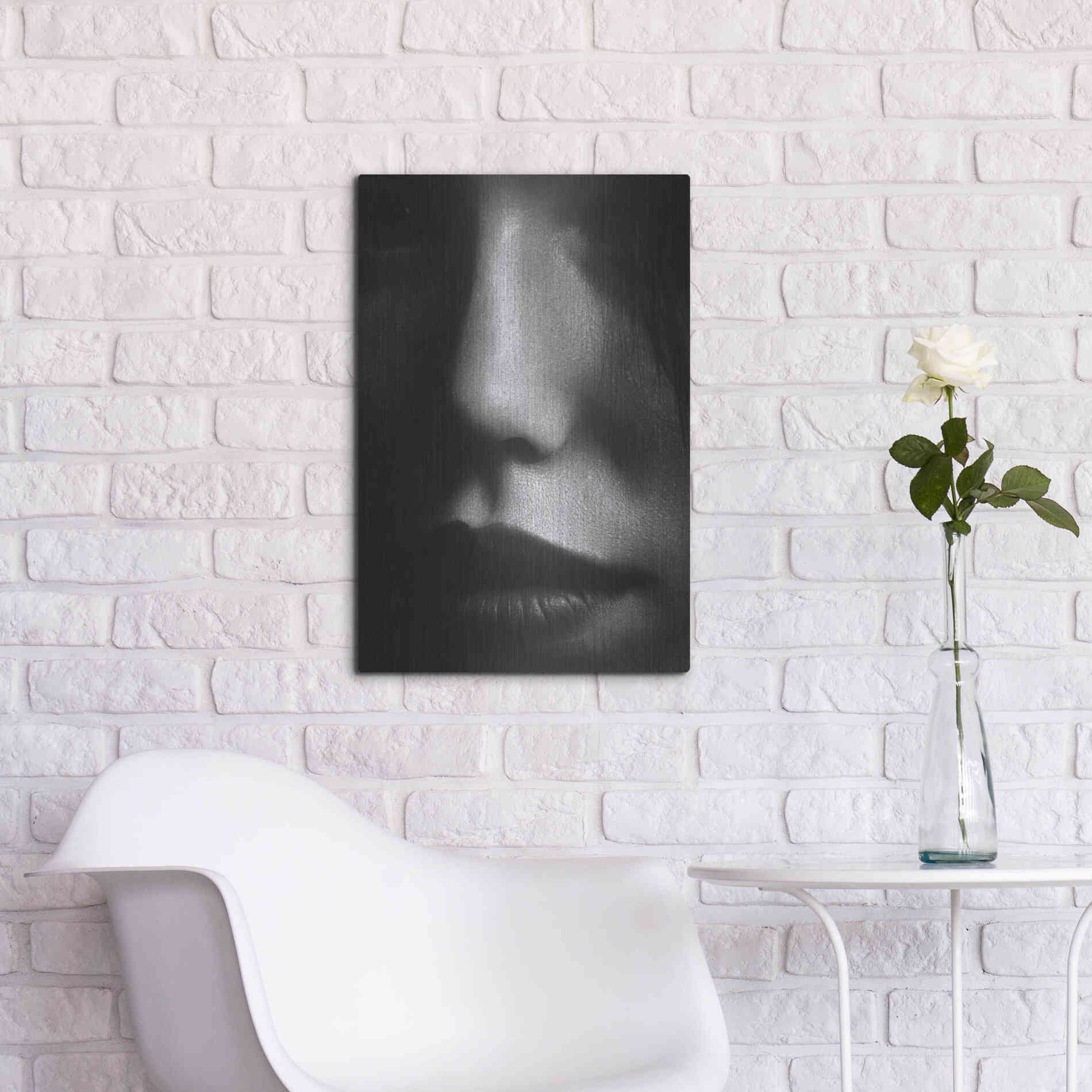 Luxe Metal Art 'Face 2' by Design Fabrikken, Metal Wall Art,16x24