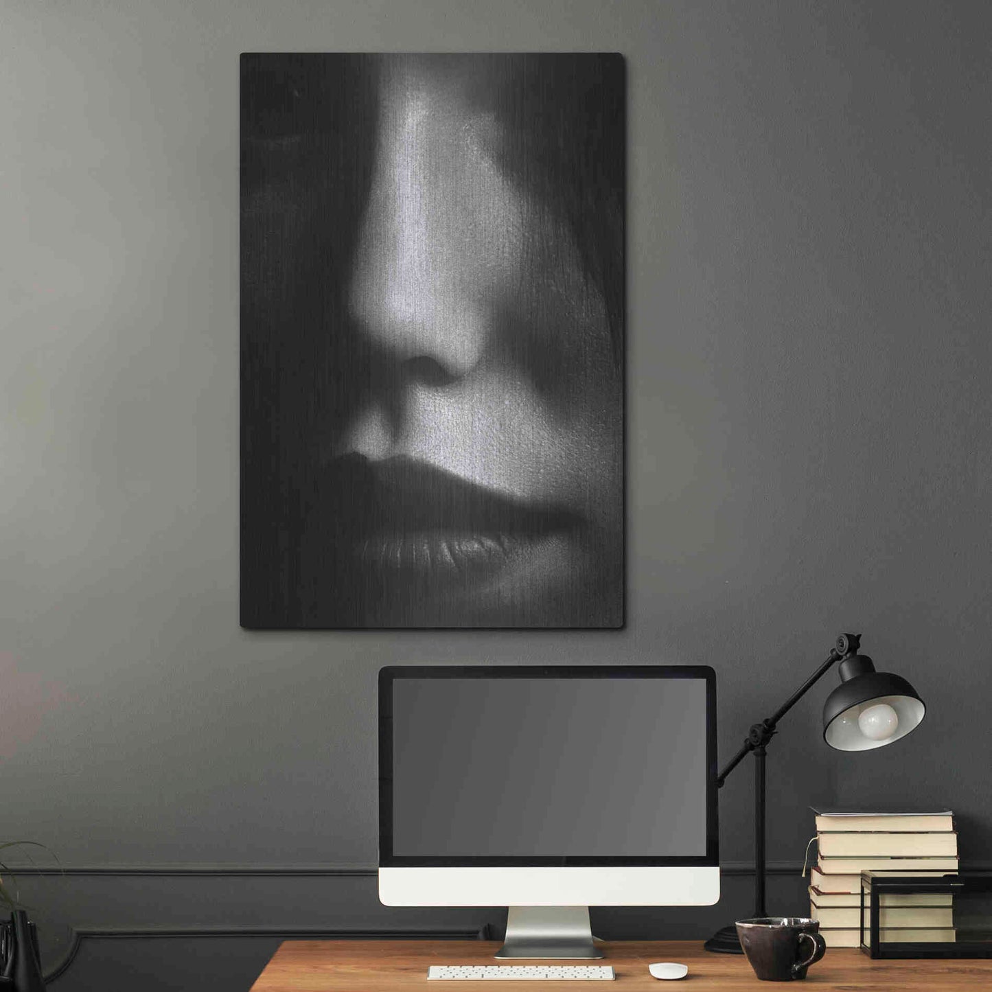 Luxe Metal Art 'Face 2' by Design Fabrikken, Metal Wall Art,24x36