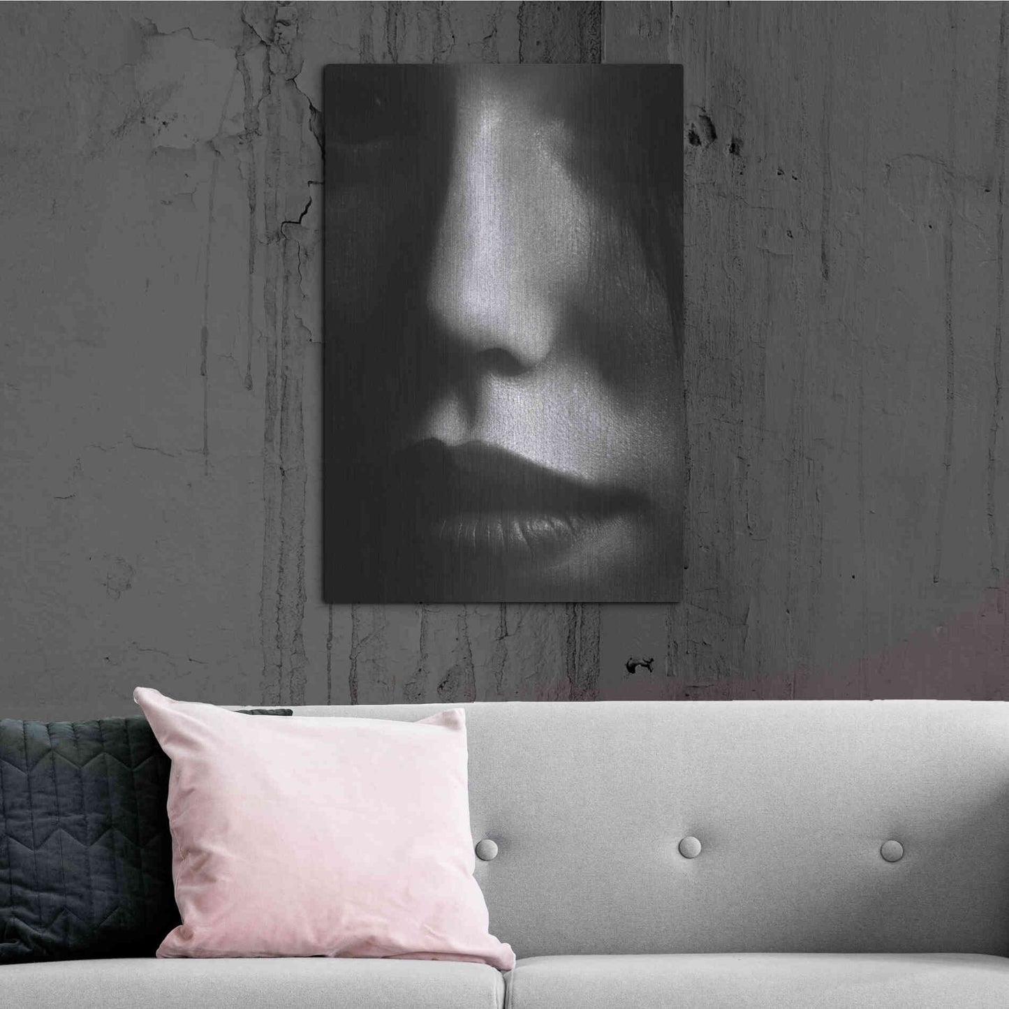 Luxe Metal Art 'Face 2' by Design Fabrikken, Metal Wall Art,24x36
