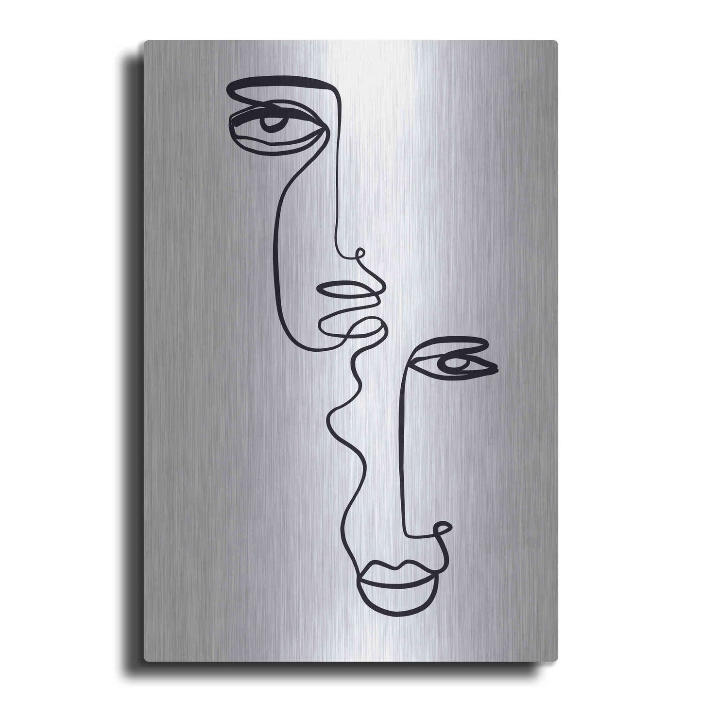 Luxe Metal Art 'Faces 2' by Design Fabrikken, Metal Wall Art