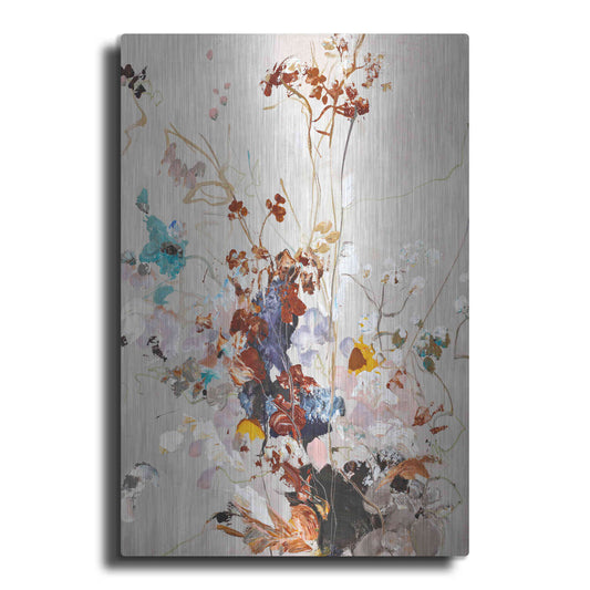 Luxe Metal Art 'Fall Floral' by Design Fabrikken, Metal Wall Art