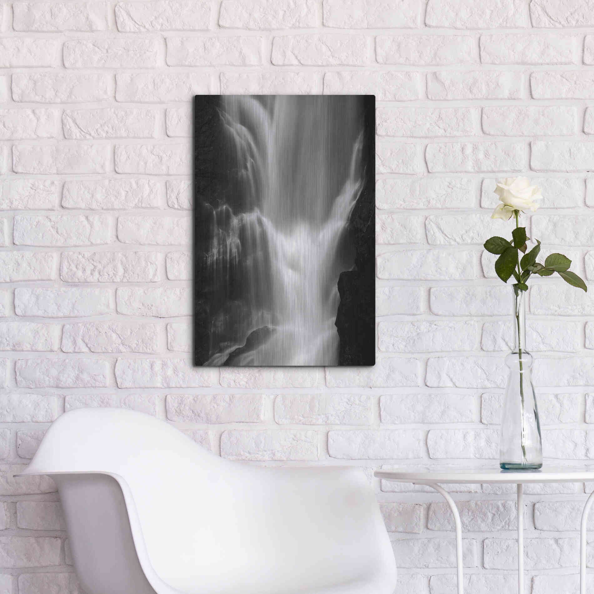 Luxe Metal Art 'Falls' by Design Fabrikken, Metal Wall Art,16x24