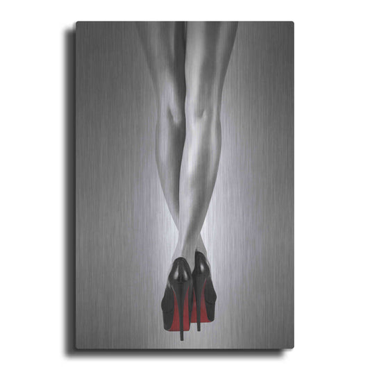 Luxe Metal Art 'Fashion Red 2' by Design Fabrikken, Metal Wall Art