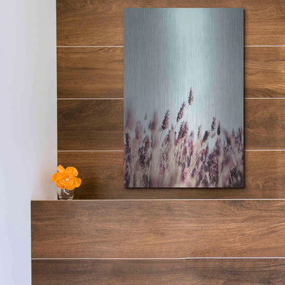 Luxe Metal Art 'Field Haze' by Design Fabrikken, Metal Wall Art,12x16