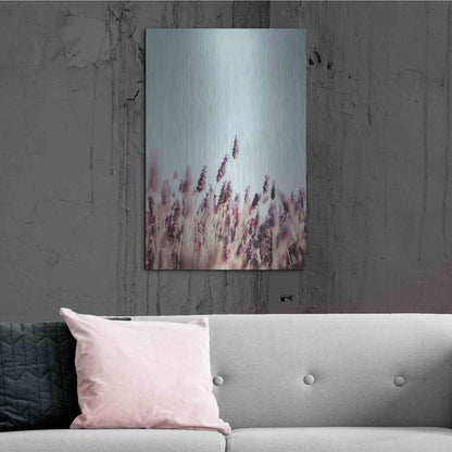 Luxe Metal Art 'Field Haze' by Design Fabrikken, Metal Wall Art,24x36