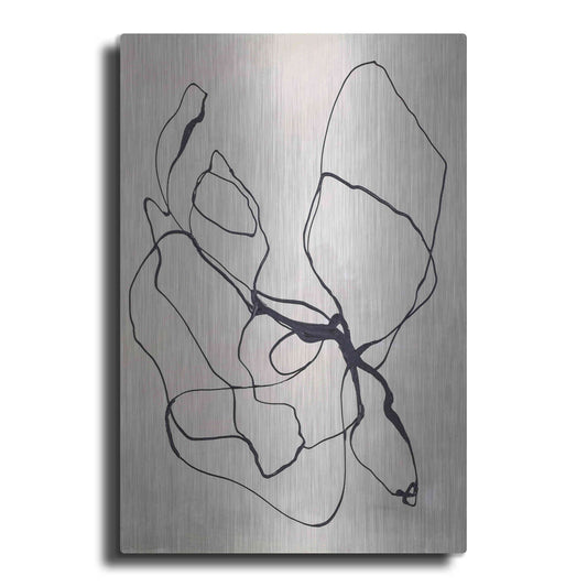 Luxe Metal Art 'Fine Line 4' by Design Fabrikken, Metal Wall Art