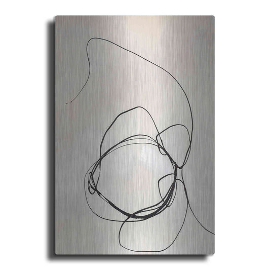 Luxe Metal Art 'Fine Line 5' by Design Fabrikken, Metal Wall Art