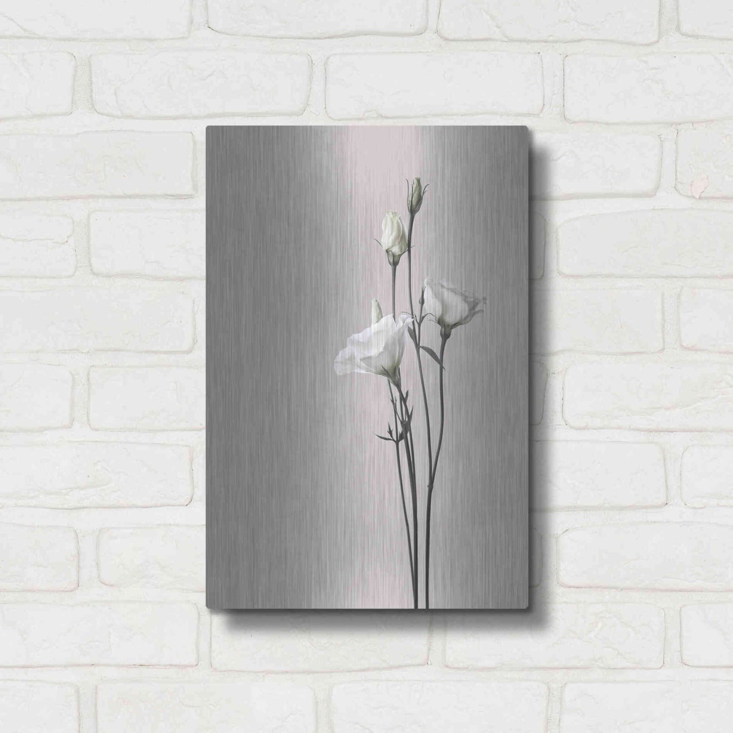 Luxe Metal Art 'Flower 2' by Design Fabrikken, Metal Wall Art,12x16