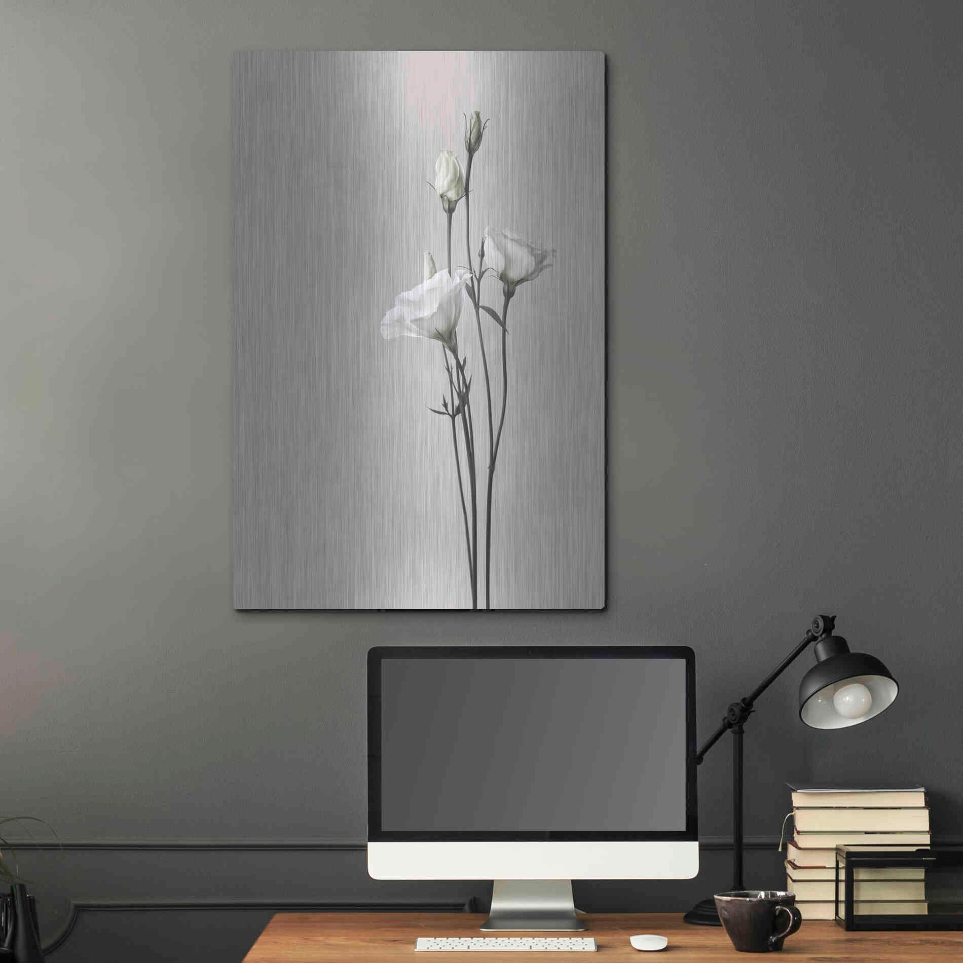 Luxe Metal Art 'Flower 2' by Design Fabrikken, Metal Wall Art,24x36