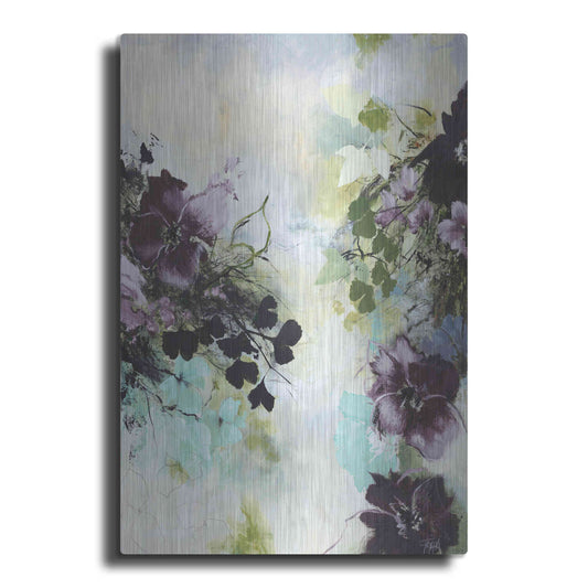 Luxe Metal Art 'Flower Blush 2' by Design Fabrikken, Metal Wall Art