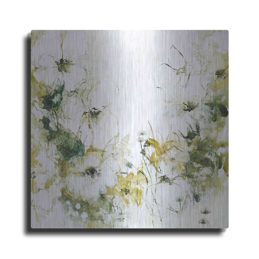 Luxe Metal Art 'Flower Blush 3' by Design Fabrikken, Metal Wall Art