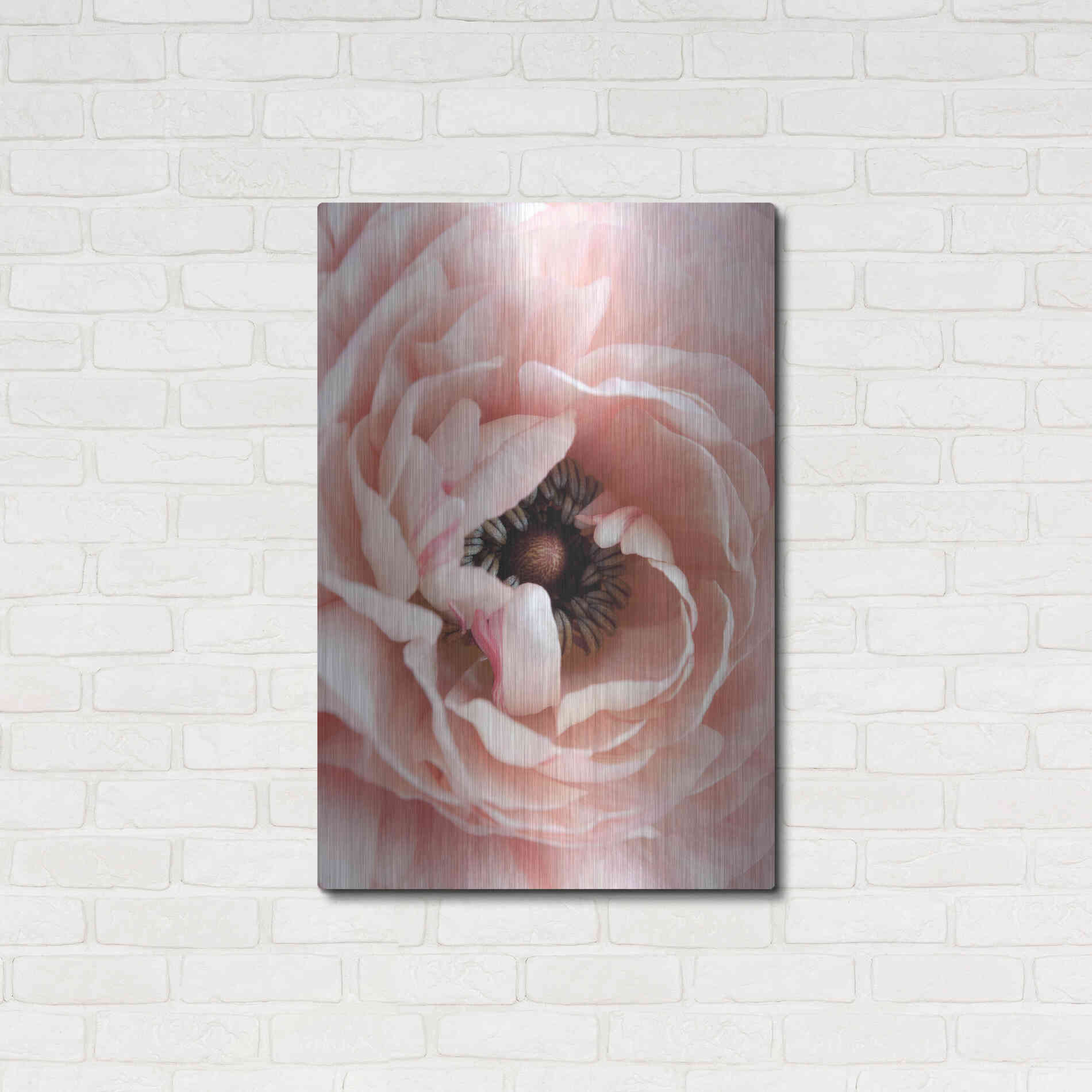 Luxe Metal Art 'Flower' by Design Fabrikken, Metal Wall Art,24x36