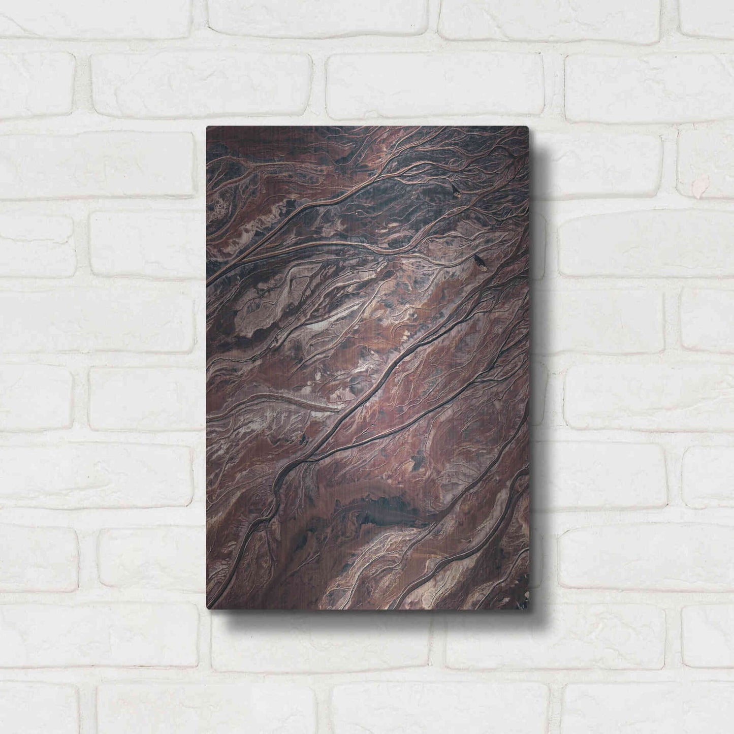 Luxe Metal Art 'From Above 1' by Design Fabrikken, Metal Wall Art,12x16