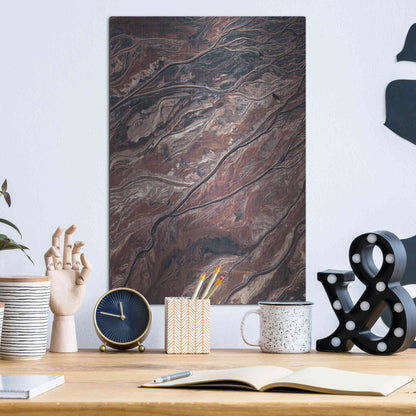 Luxe Metal Art 'From Above 1' by Design Fabrikken, Metal Wall Art,12x16