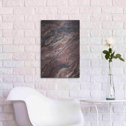 Luxe Metal Art 'From Above 1' by Design Fabrikken, Metal Wall Art,16x24