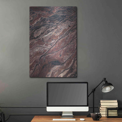 Luxe Metal Art 'From Above 1' by Design Fabrikken, Metal Wall Art,24x36