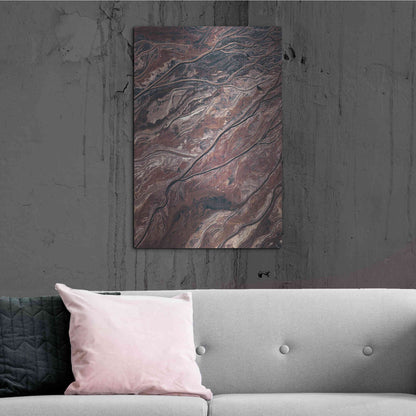 Luxe Metal Art 'From Above 1' by Design Fabrikken, Metal Wall Art,24x36