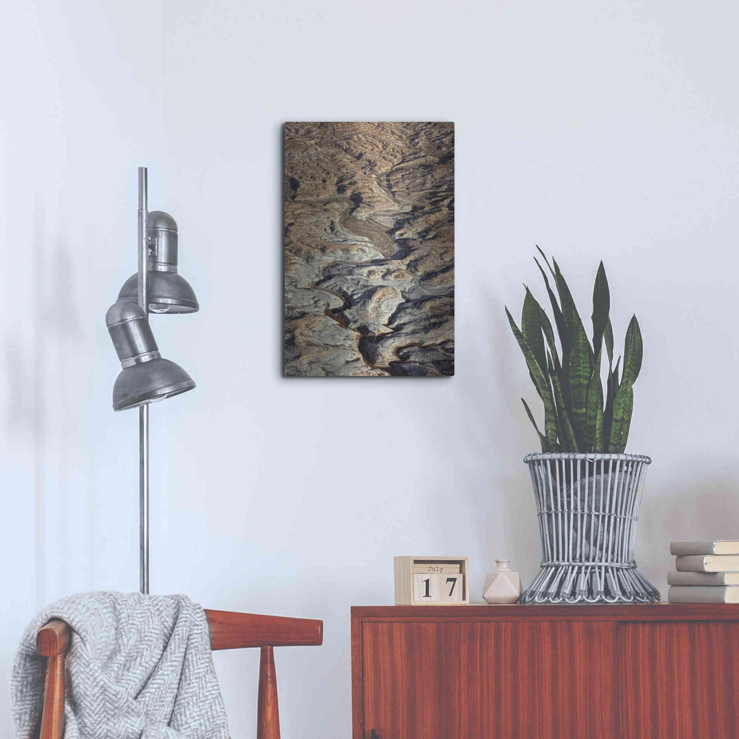 Luxe Metal Art 'From Above 2' by Design Fabrikken, Metal Wall Art,16x24