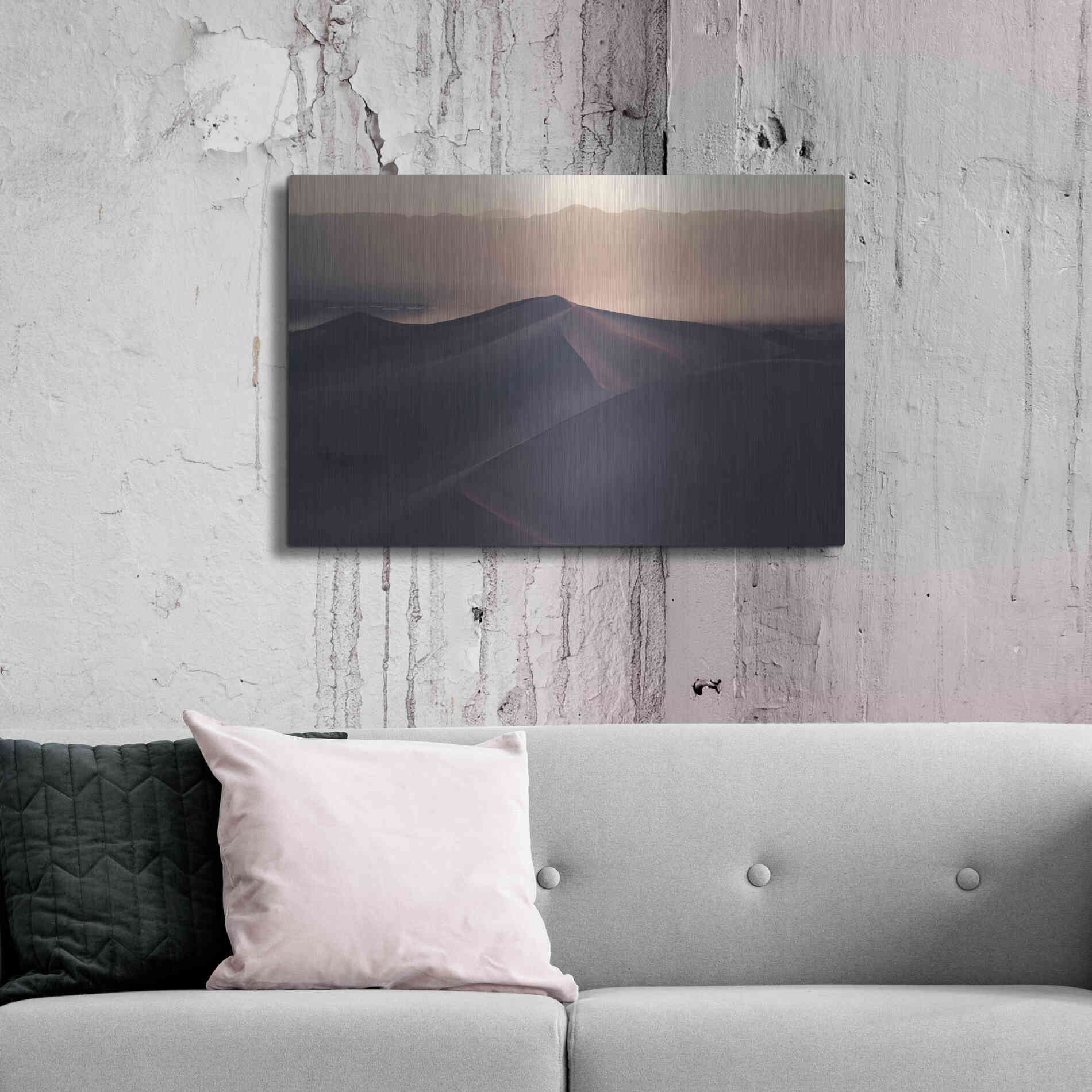 Luxe Metal Art 'From This Day Forth' by Design Fabrikken, Metal Wall Art,36x24