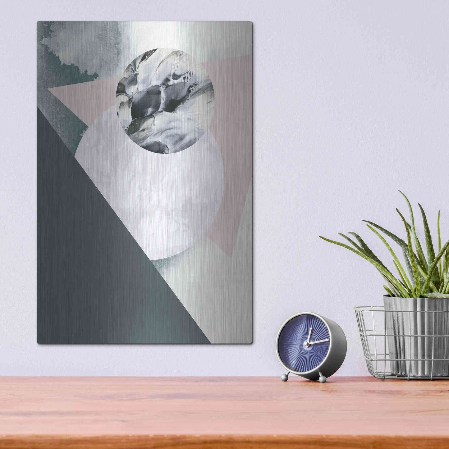 Luxe Metal Art 'Geologica' by Design Fabrikken, Metal Wall Art,12x16