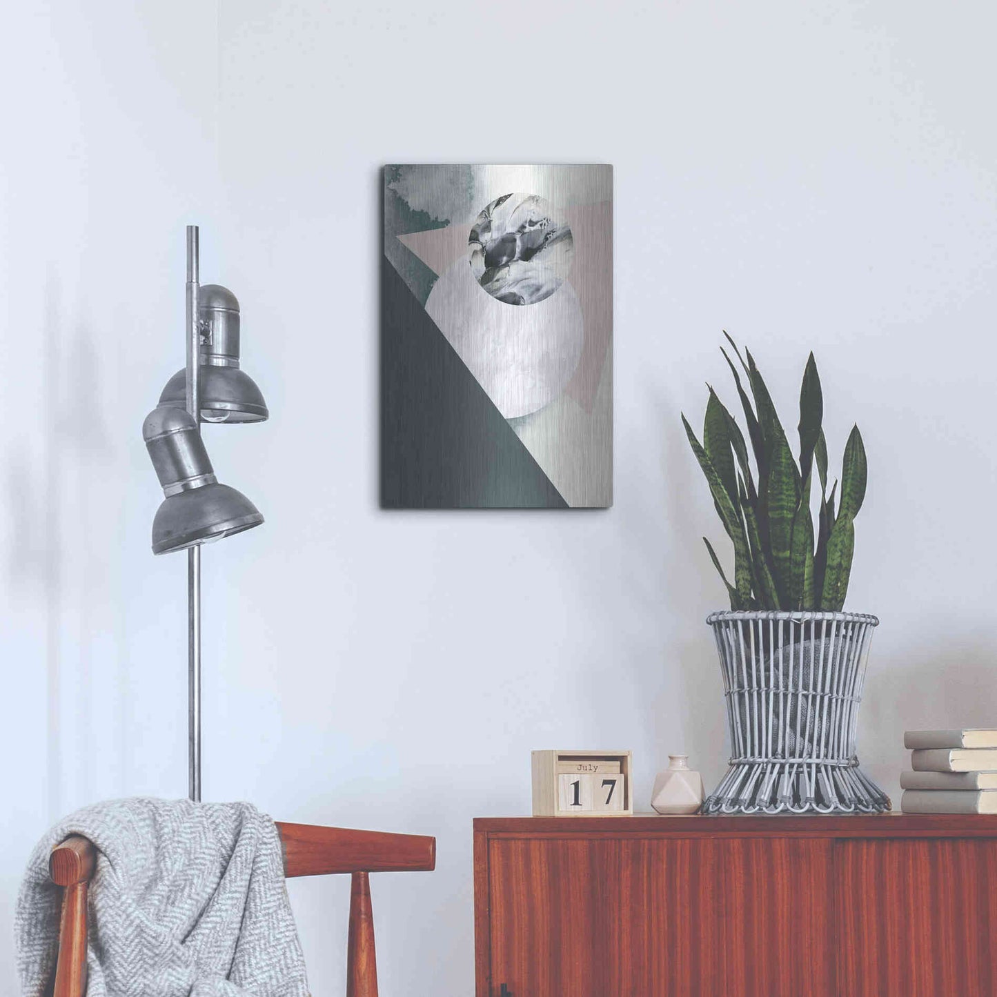 Luxe Metal Art 'Geologica' by Design Fabrikken, Metal Wall Art,16x24