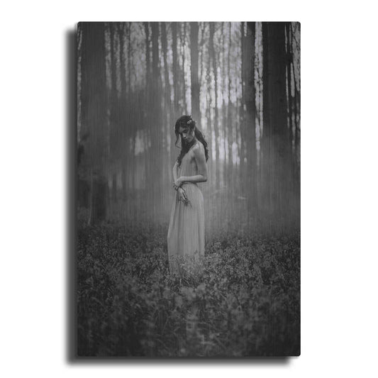 Luxe Metal Art 'Girl in the Woods' by Design Fabrikken, Metal Wall Art
