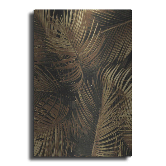 Luxe Metal Art 'Golden Palm 2' by Design Fabrikken, Metal Wall Art