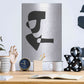 Luxe Metal Art 'Graphical 3' by Design Fabrikken, Metal Wall Art,12x16