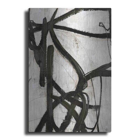 Luxe Metal Art 'Graphical Lines 5' by Design Fabrikken, Metal Wall Art