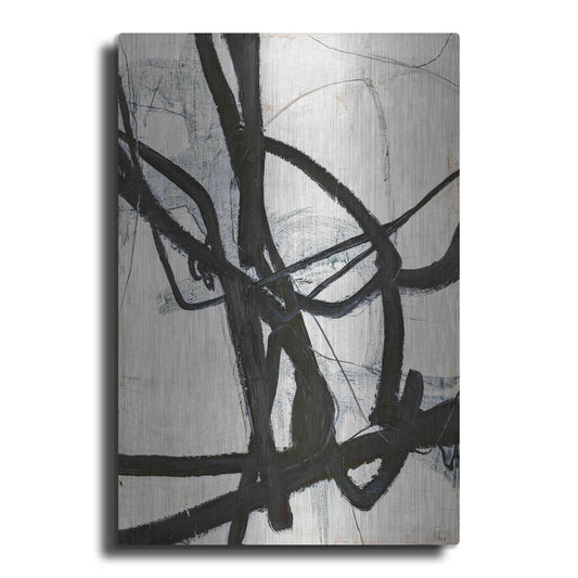 Luxe Metal Art 'Graphical Lines 6' by Design Fabrikken, Metal Wall Art