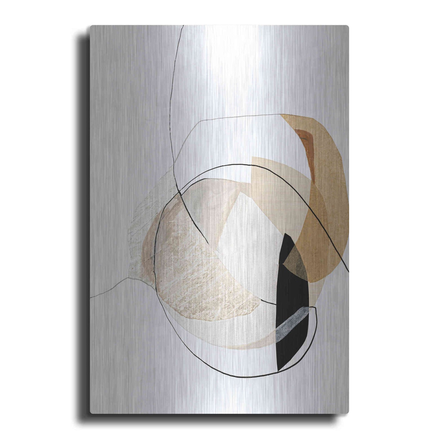Luxe Metal Art 'Graphical Shapes 4' by Design Fabrikken, Metal Wall Art